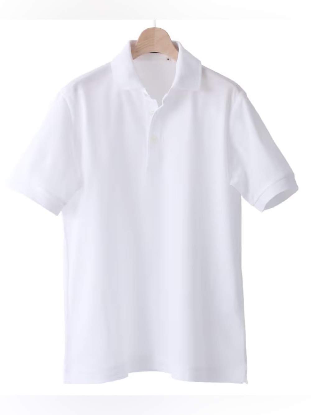 Kamakura Shirts Sea Island Cotton Rib Polo Shirt White M Made in Japan